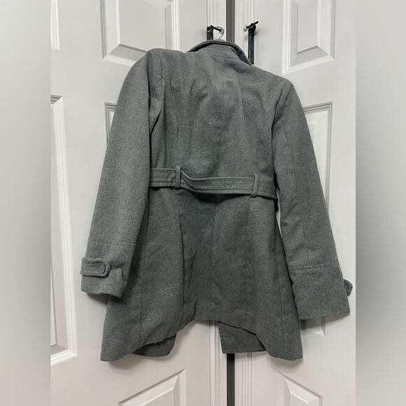 New look grey pea coat - Picture 2 of 11